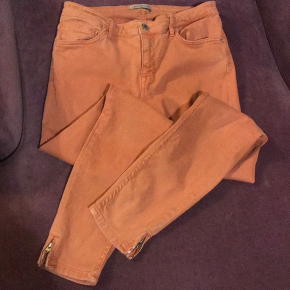 Zara | Jeans | Zara Woman Grupo Inditex Light Coral Skinny Jeans | Poshmark